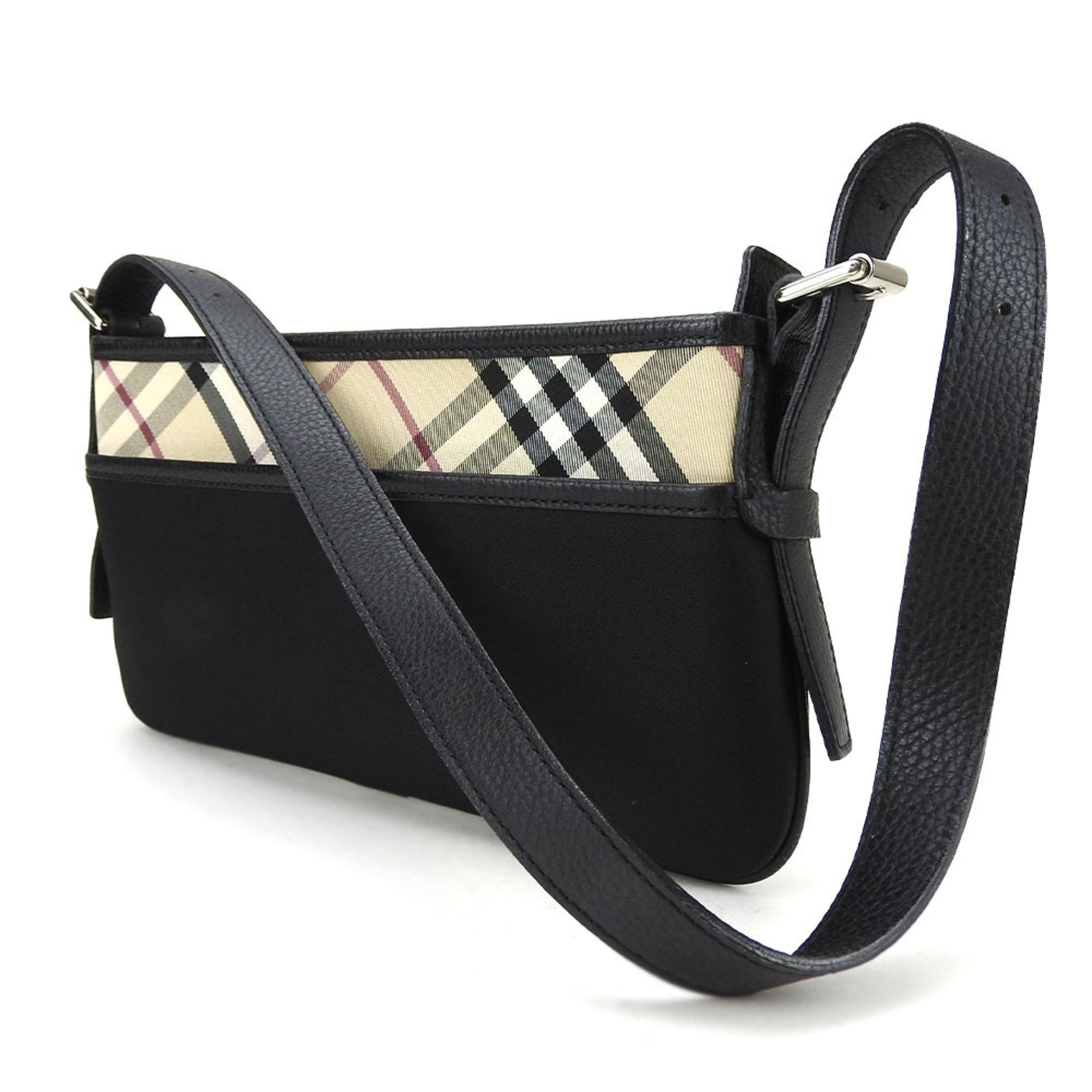 Burberry Nova Check, Black, Canvas, shoulder