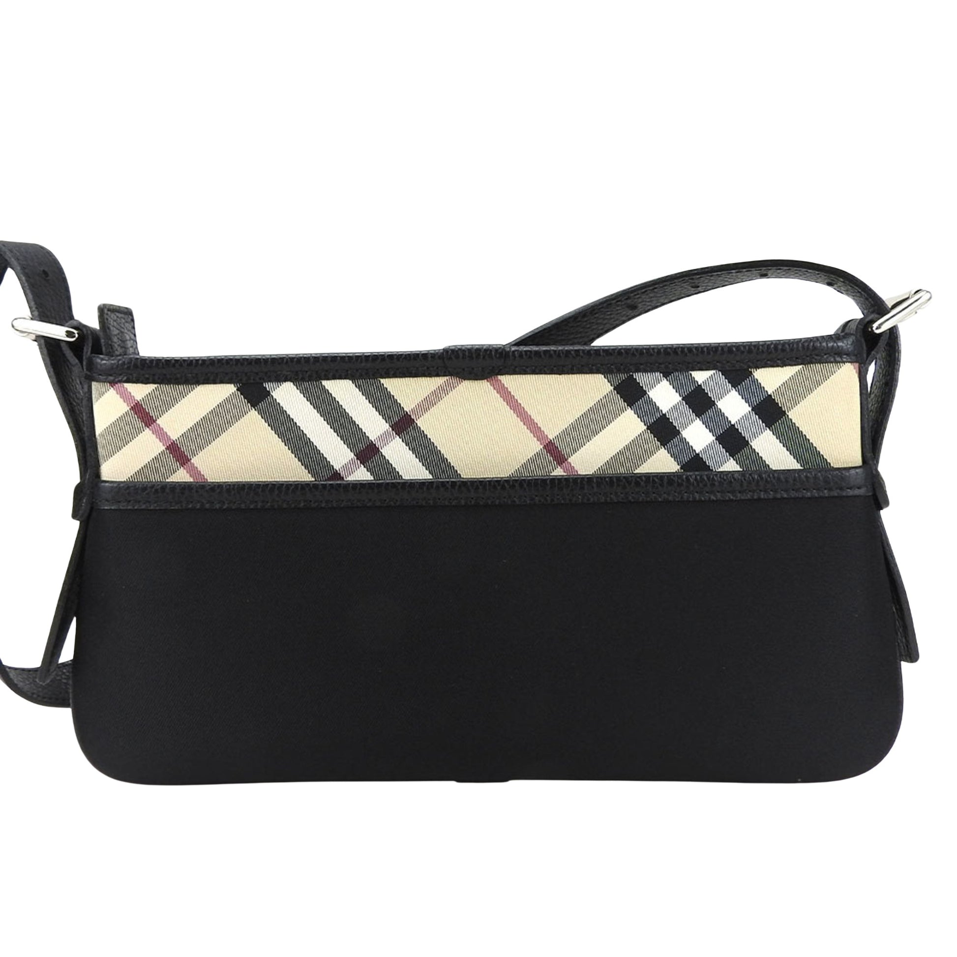 Burberry Nova Check, Black, Canvas, shoulder