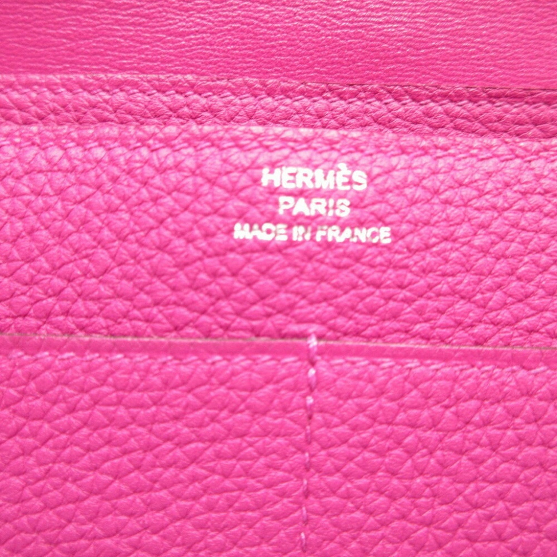 Hermès Dogon, Pink, Leather, wallet