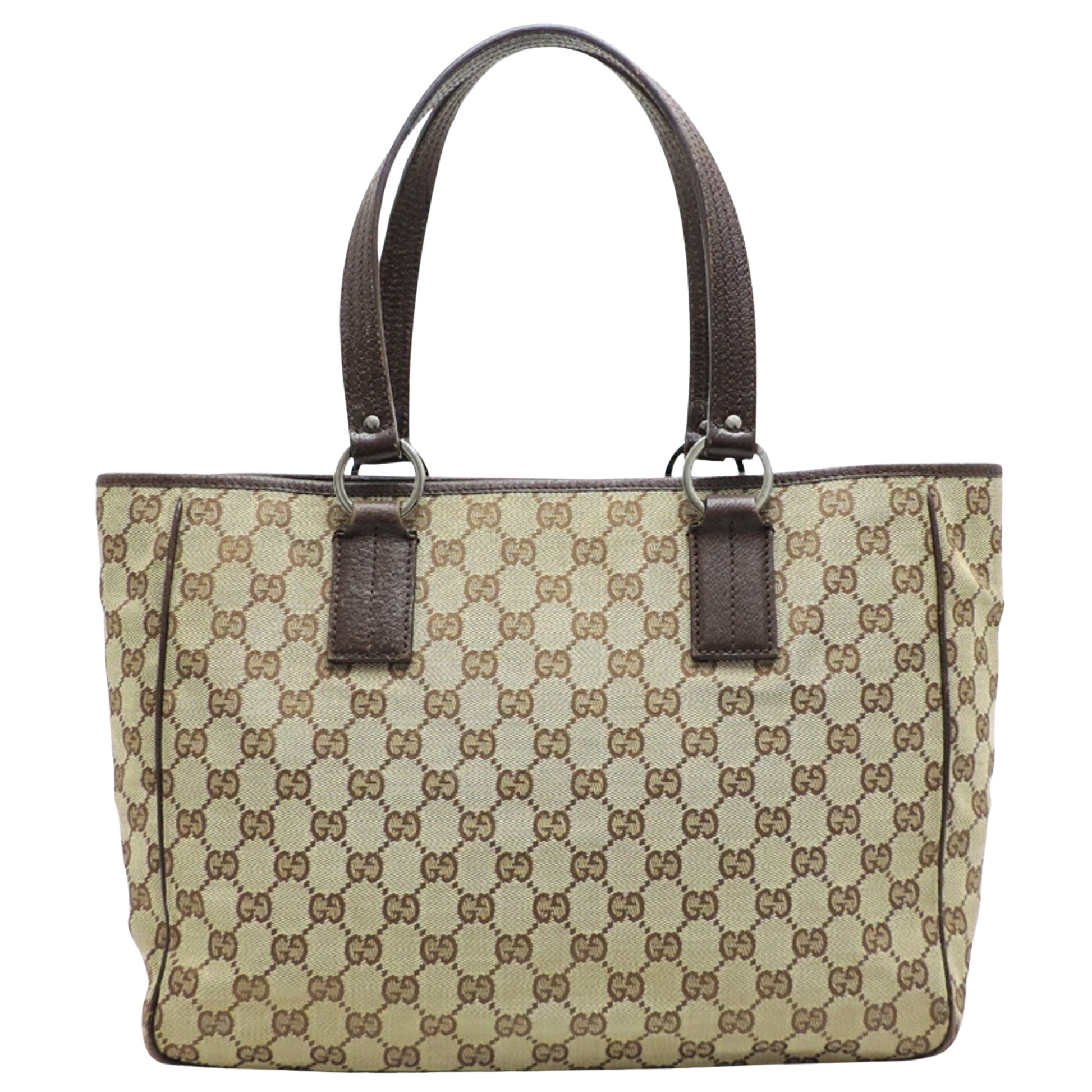 Gucci GG canvas, Beige, Canvas, tote