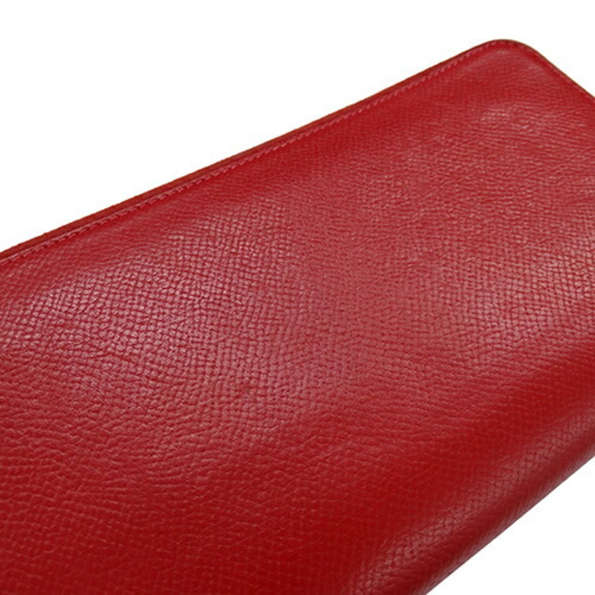 Hermès Azap, Red, Leather, wallet