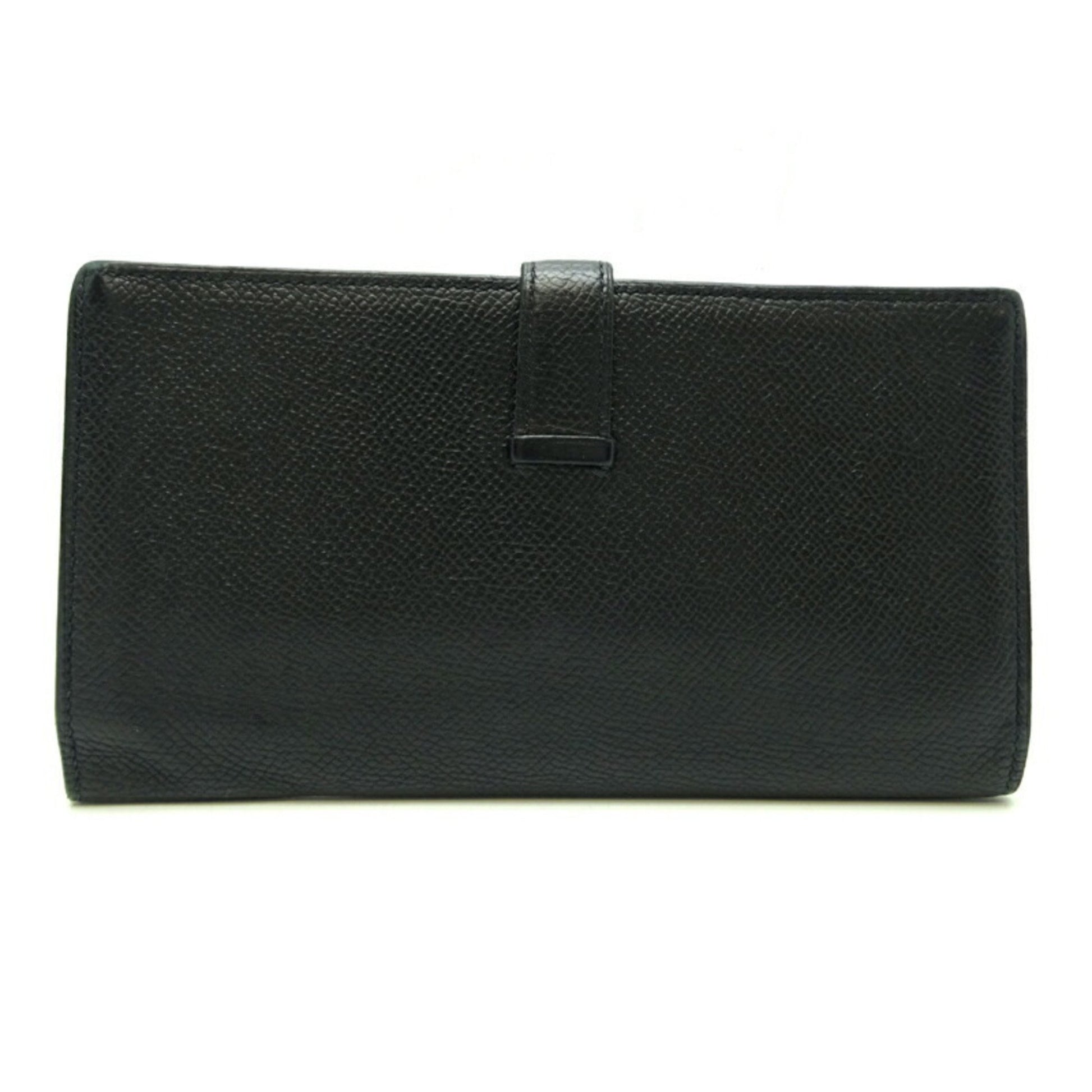 Hermès Béarn, Black, Leather, wallet