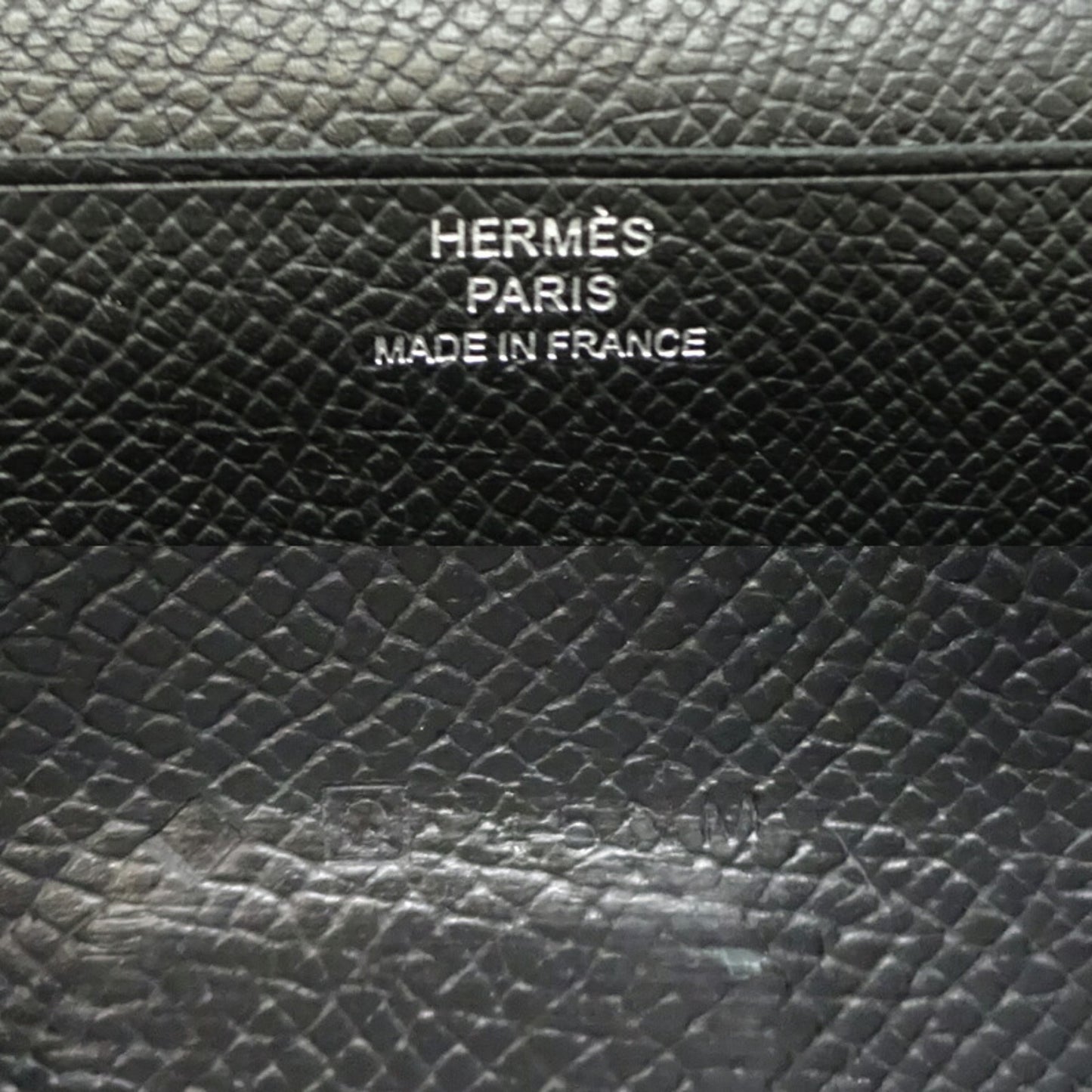 Hermès Béarn, Black, Leather, wallet