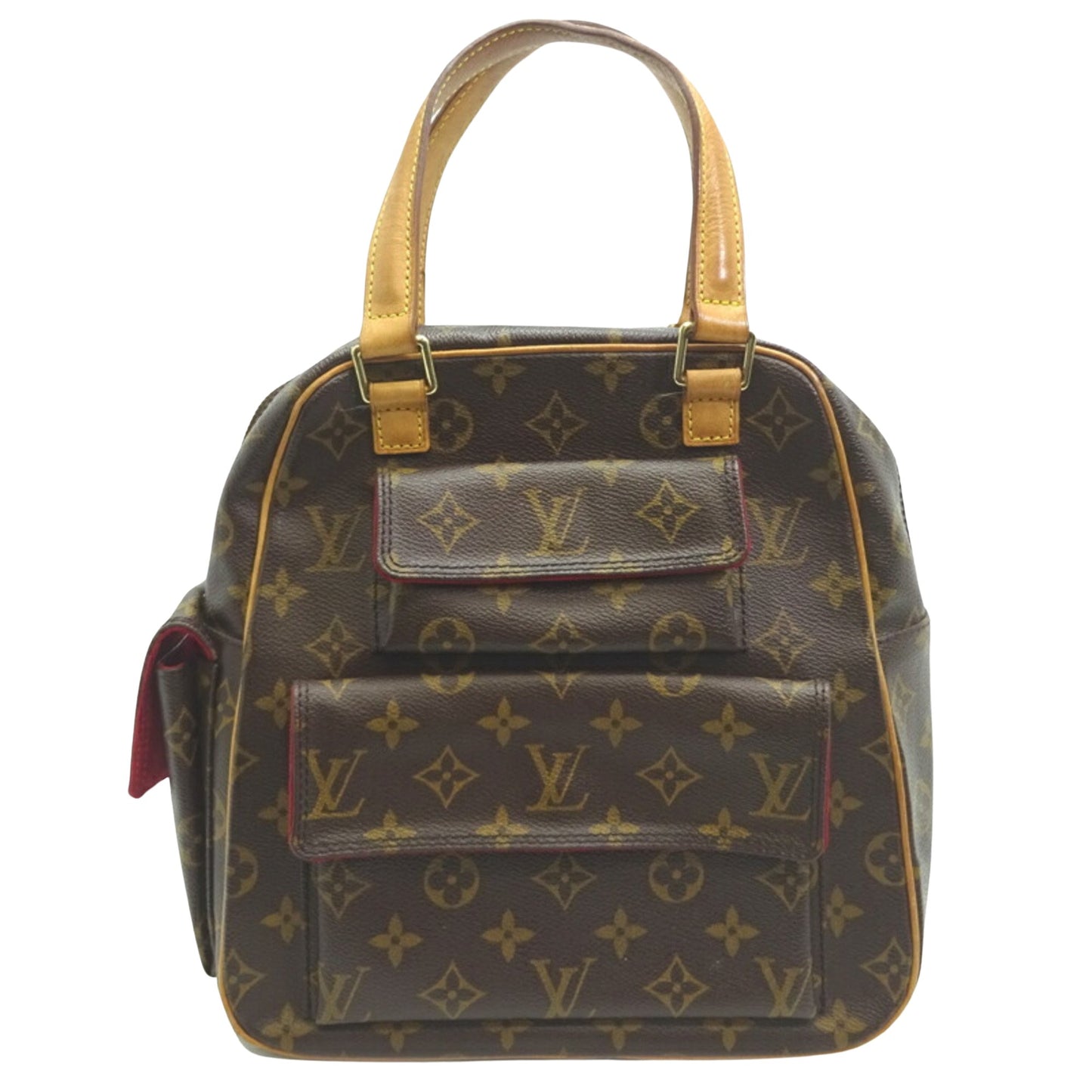 Louis Vuitton Excentri cité, Brown, Canvas, handbag