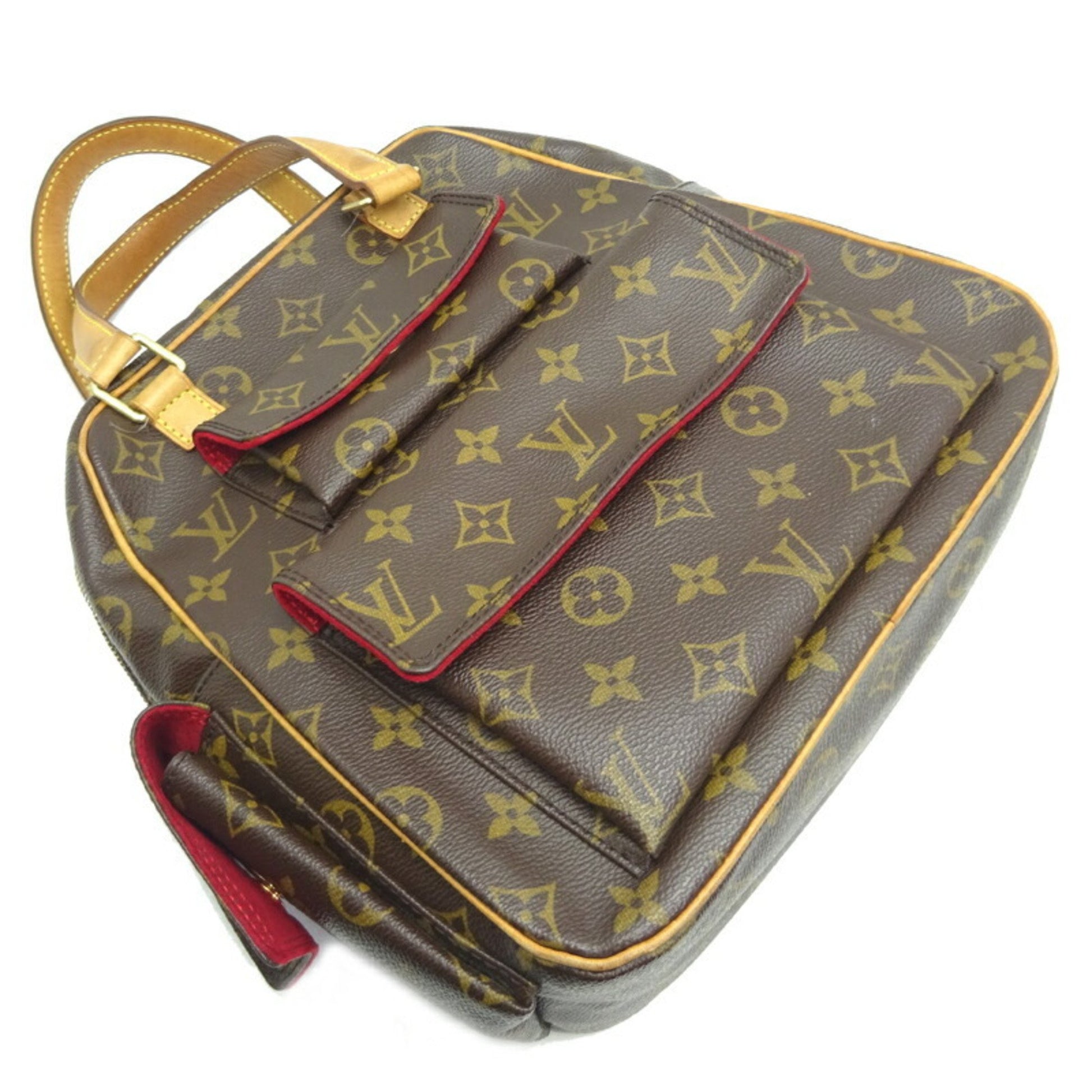 Louis Vuitton Excentri cité, Brown, Canvas, handbag