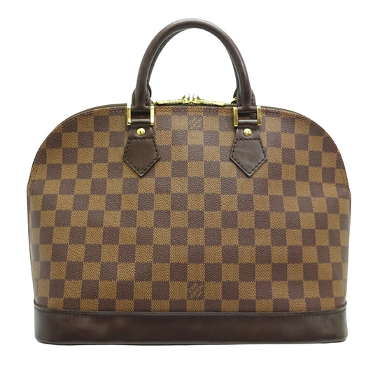 Louis Vuitton Alma, Brown, Canvas, handbag