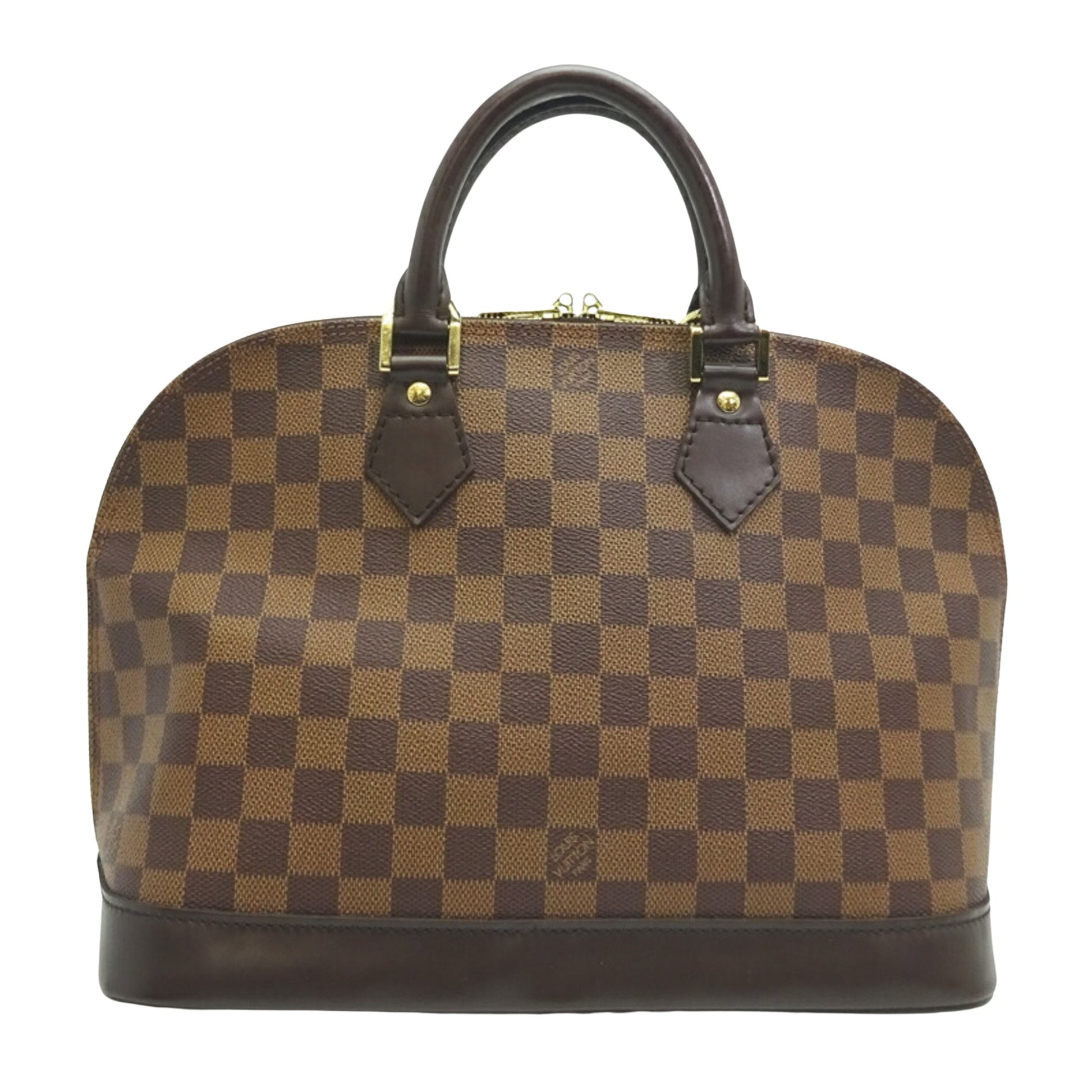 Louis Vuitton Alma, Brown, Canvas, handbag