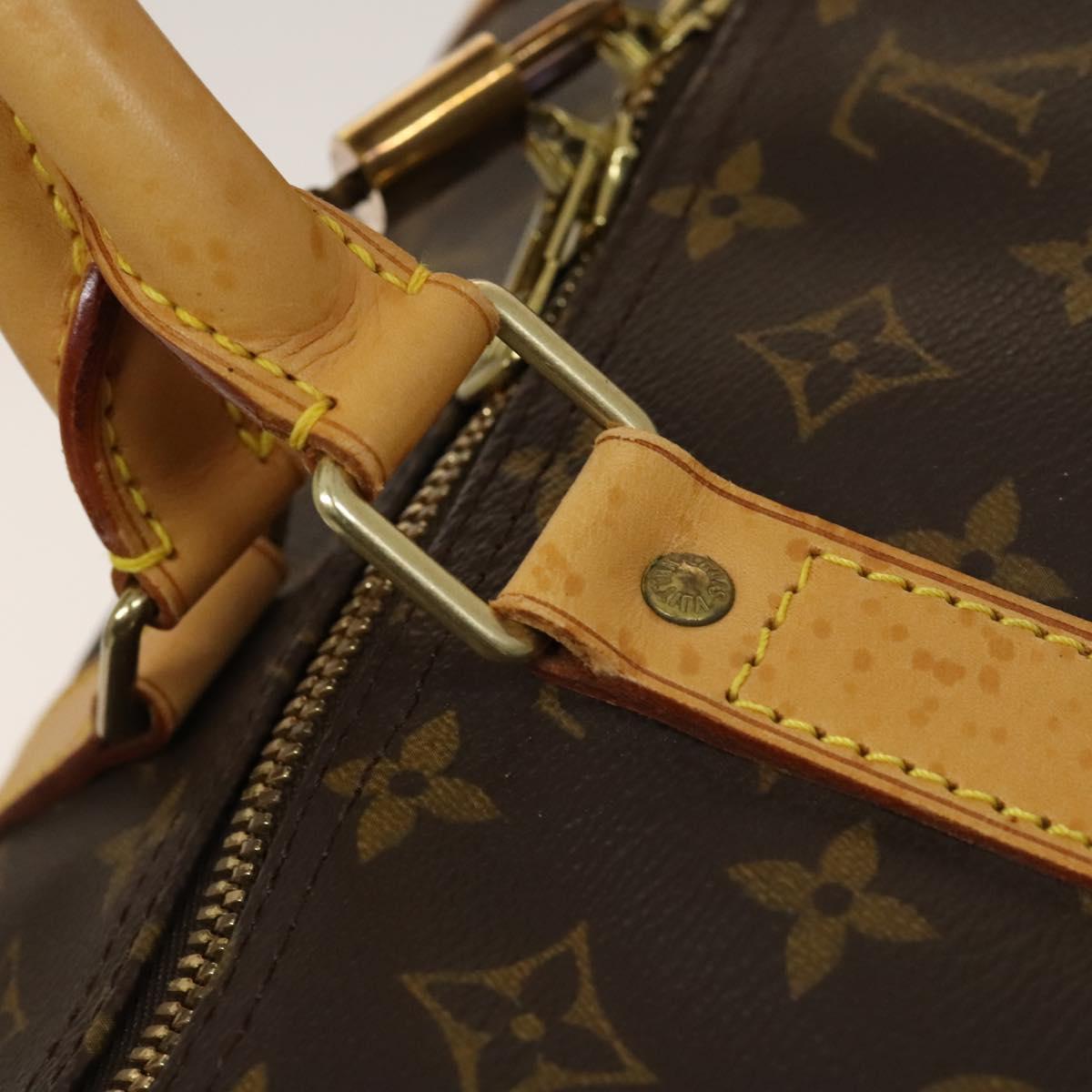 Louis Vuitton Keepall 60, Brown, Canvas, travel