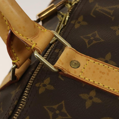 Louis Vuitton Keepall 60, Brown, Canvas, travel