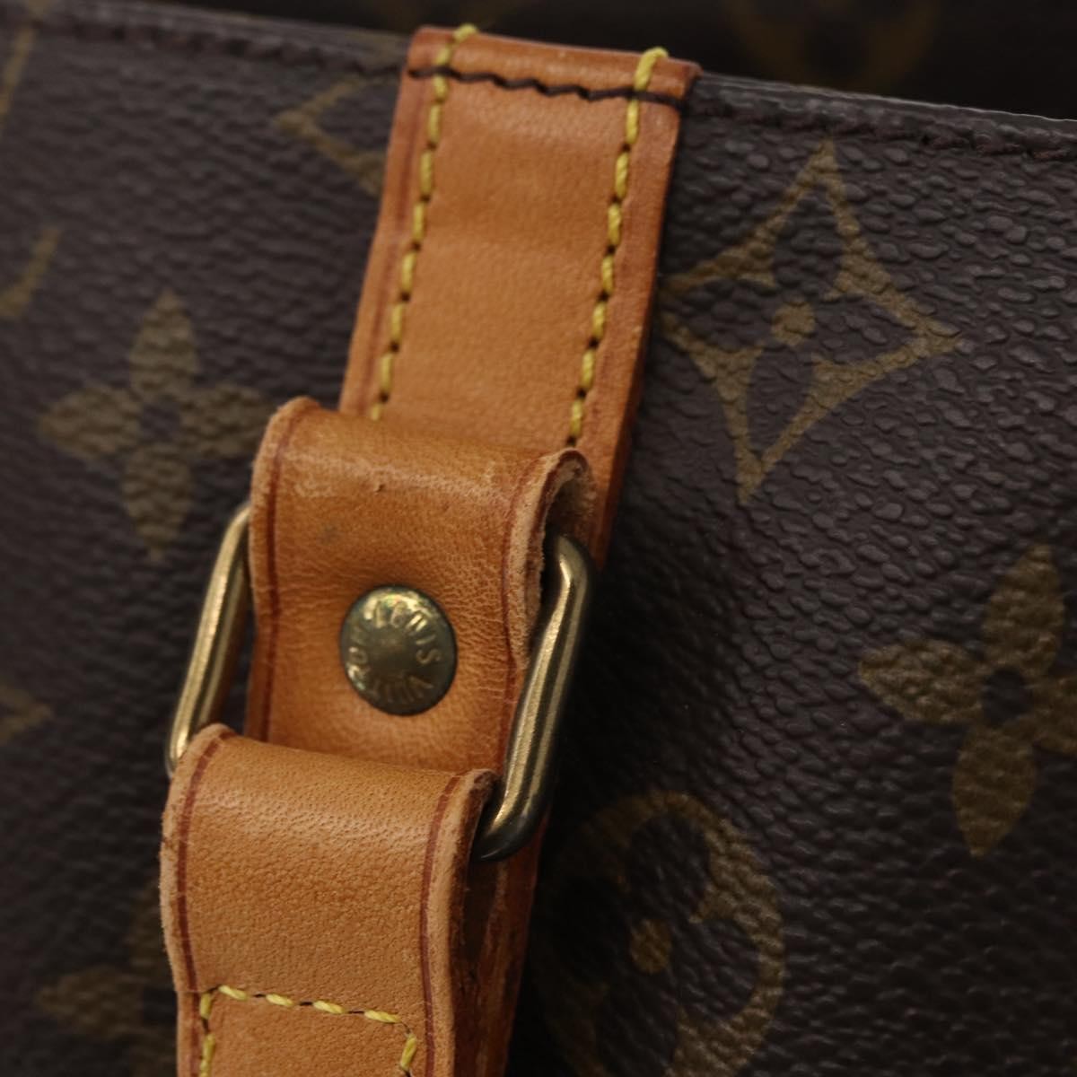 Louis Vuitton Shopping Sac Monogram Canvas, Brown, Canvas, Handbag
