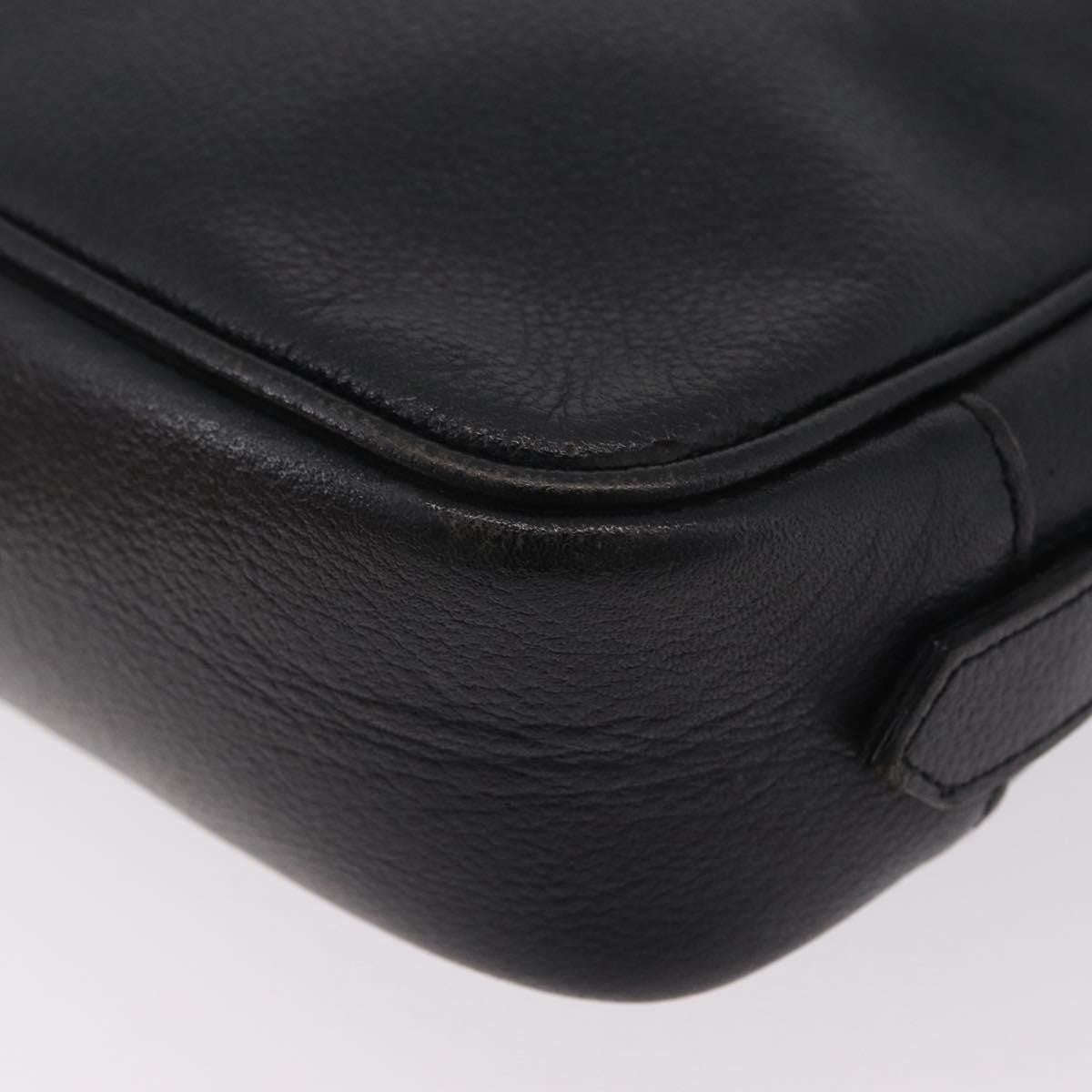 Saint Laurent Vintage Shoulder bag Leather, Black, Leather, Shoulder Bag