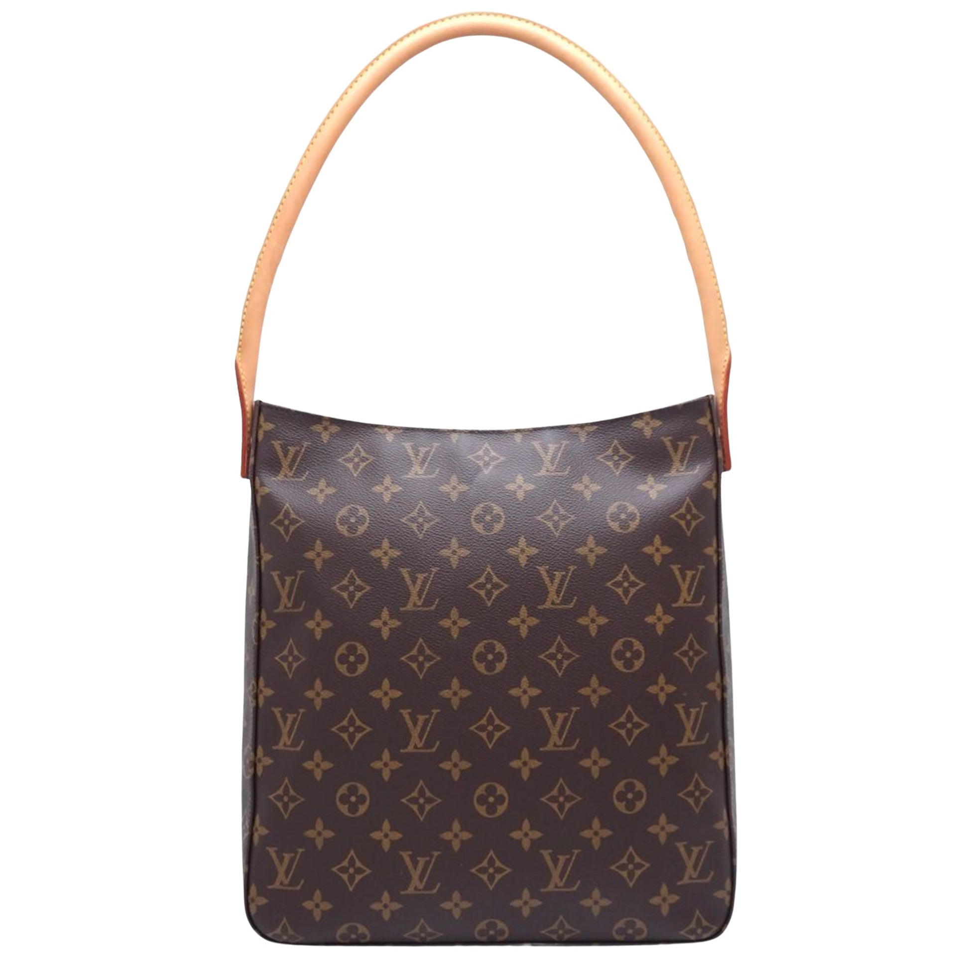 Louis Vuitton Looping GM, Brown, Canvas, shoulder