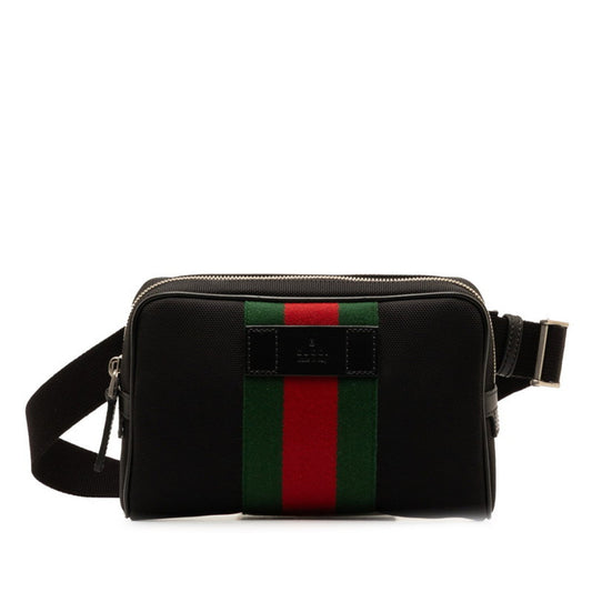 Gucci Sherry, Black, Canvas, clutch