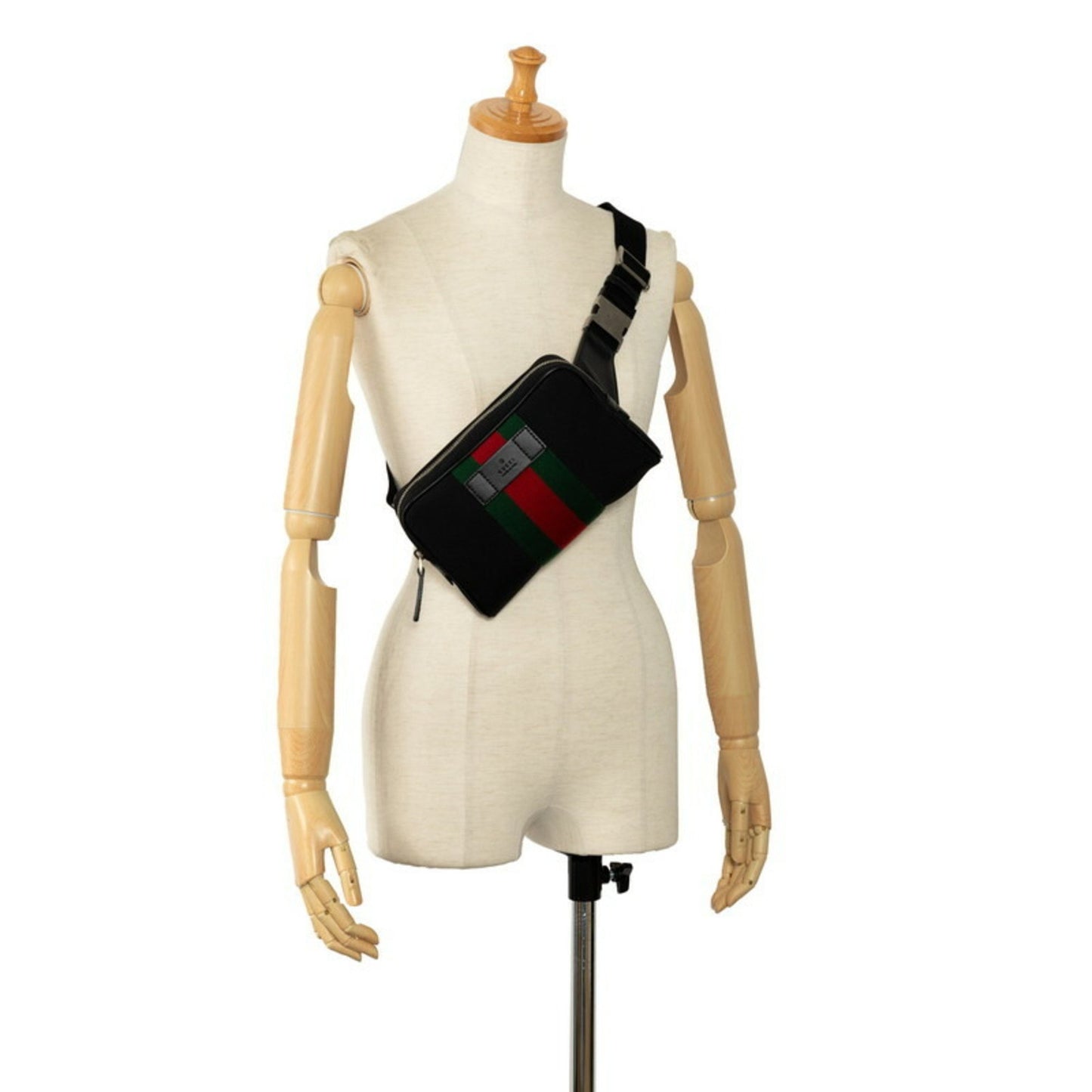 Gucci Sherry, Black, Canvas, clutch