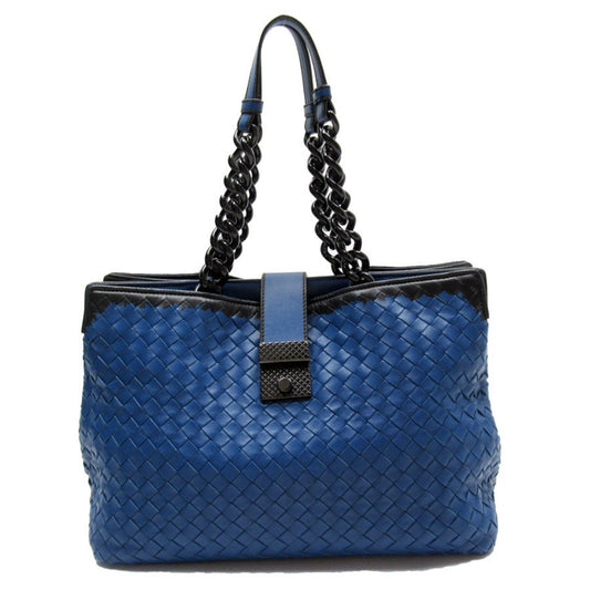 Bottega Veneta, Blue, Leather, shopper