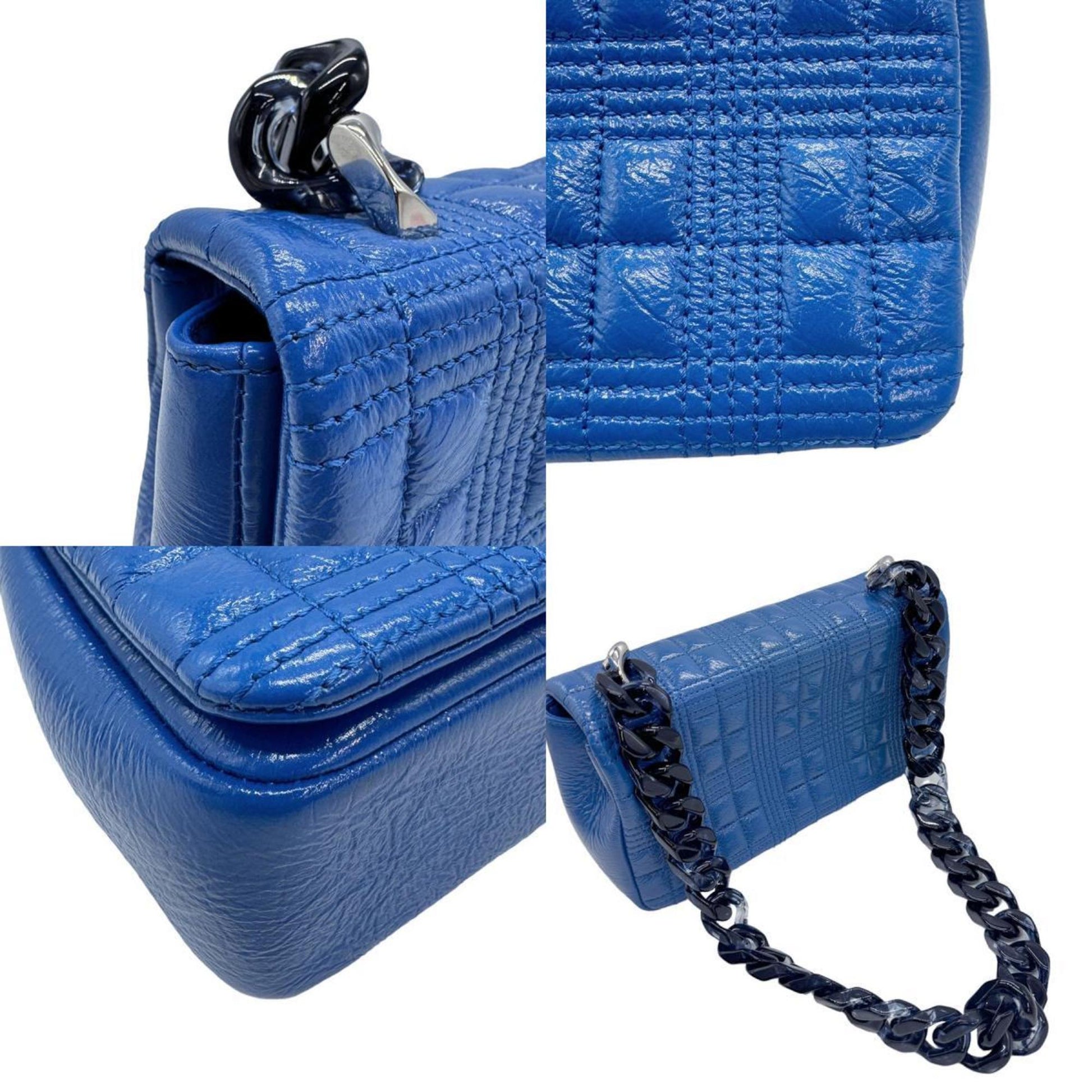 Burberry TB, Blue, Leather, shoulder