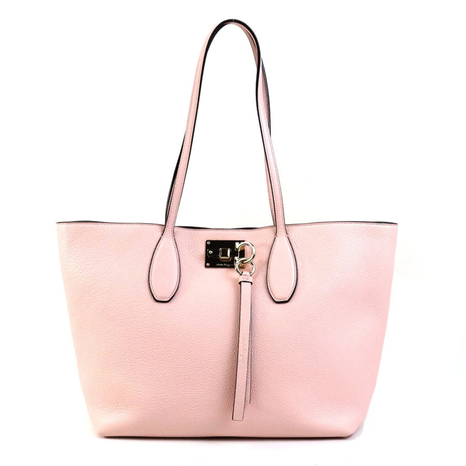 Salvatore Ferragamo Gancini, Pink, Leather, shoulder