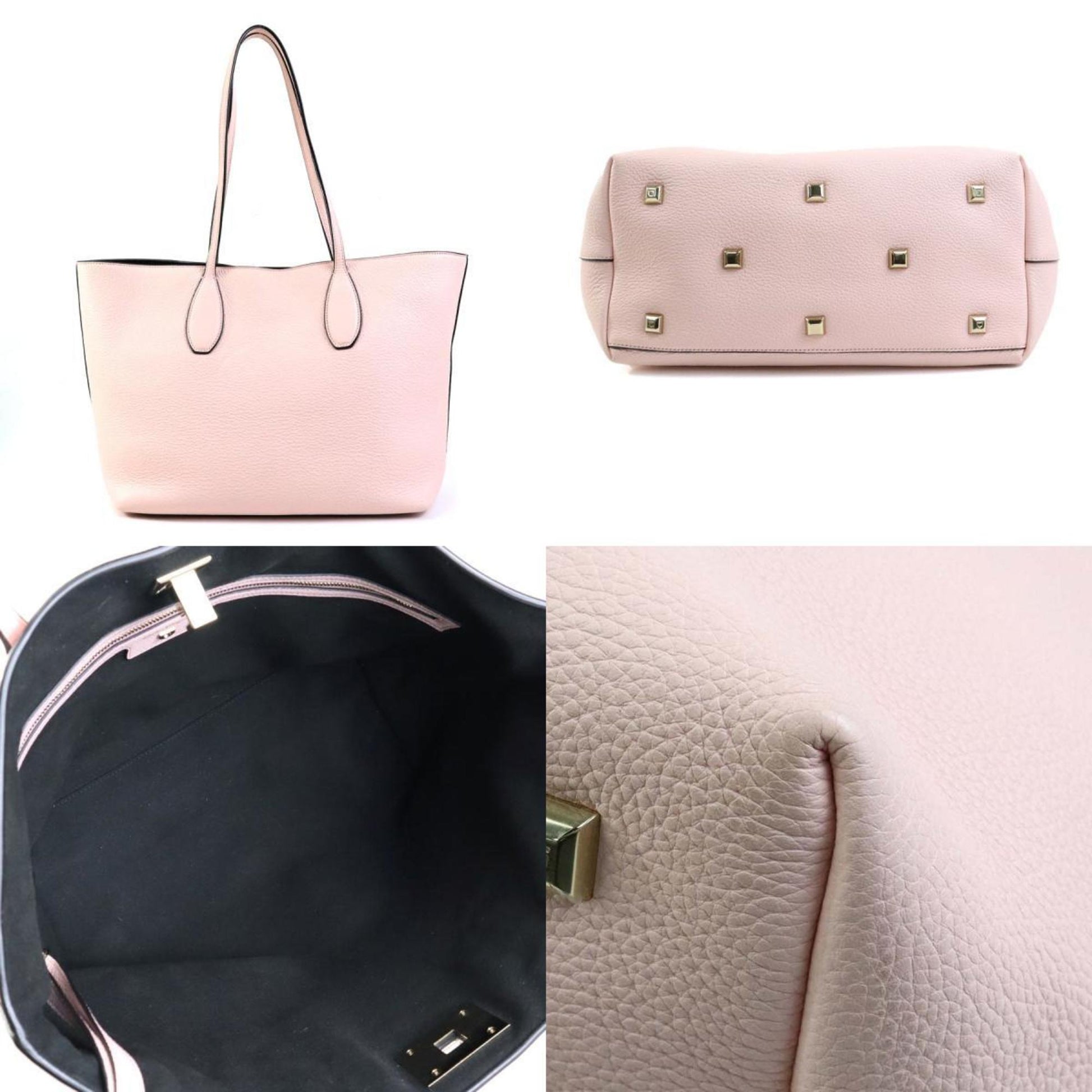 Salvatore Ferragamo Gancini, Pink, Leather, shoulder