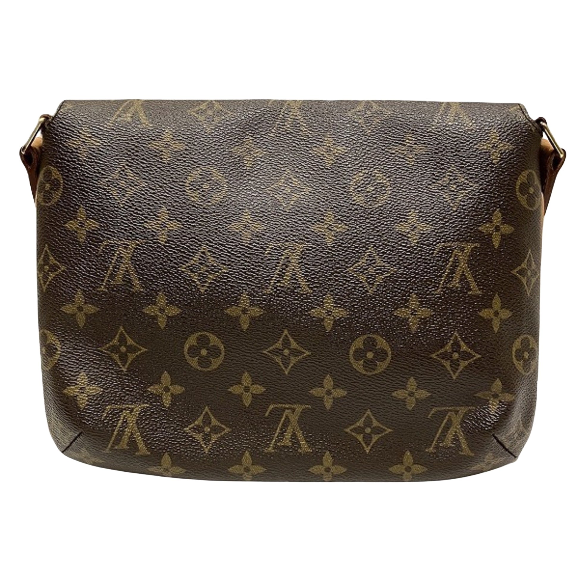 Louis Vuitton Musette Tango, Brown, Canvas, shoulder