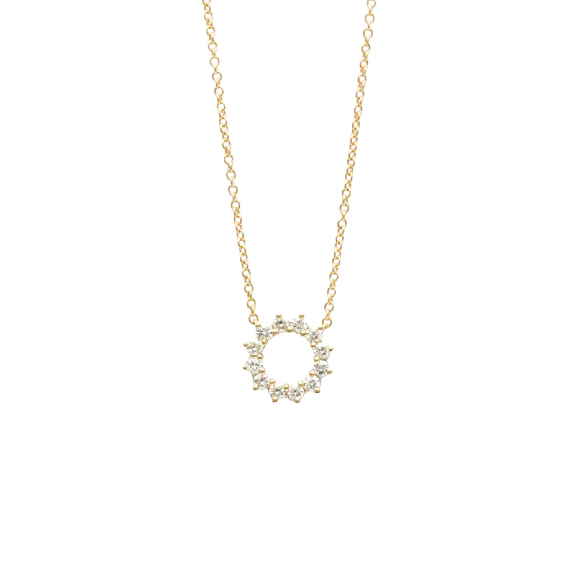 Tiffany & Co Open Circle, Gold, Rose Gold, necklace