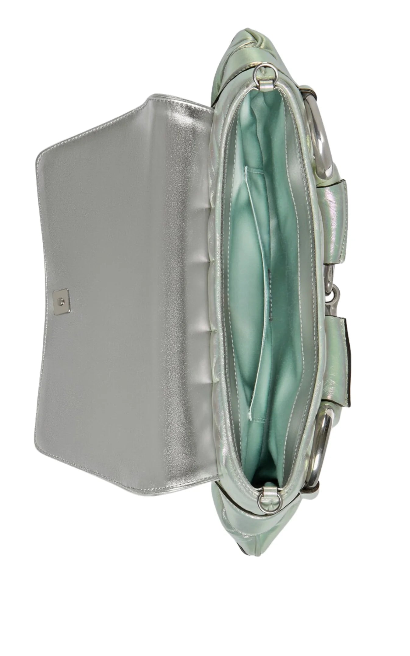 Gucci Horsebit, Metallic, Leather, shoulder