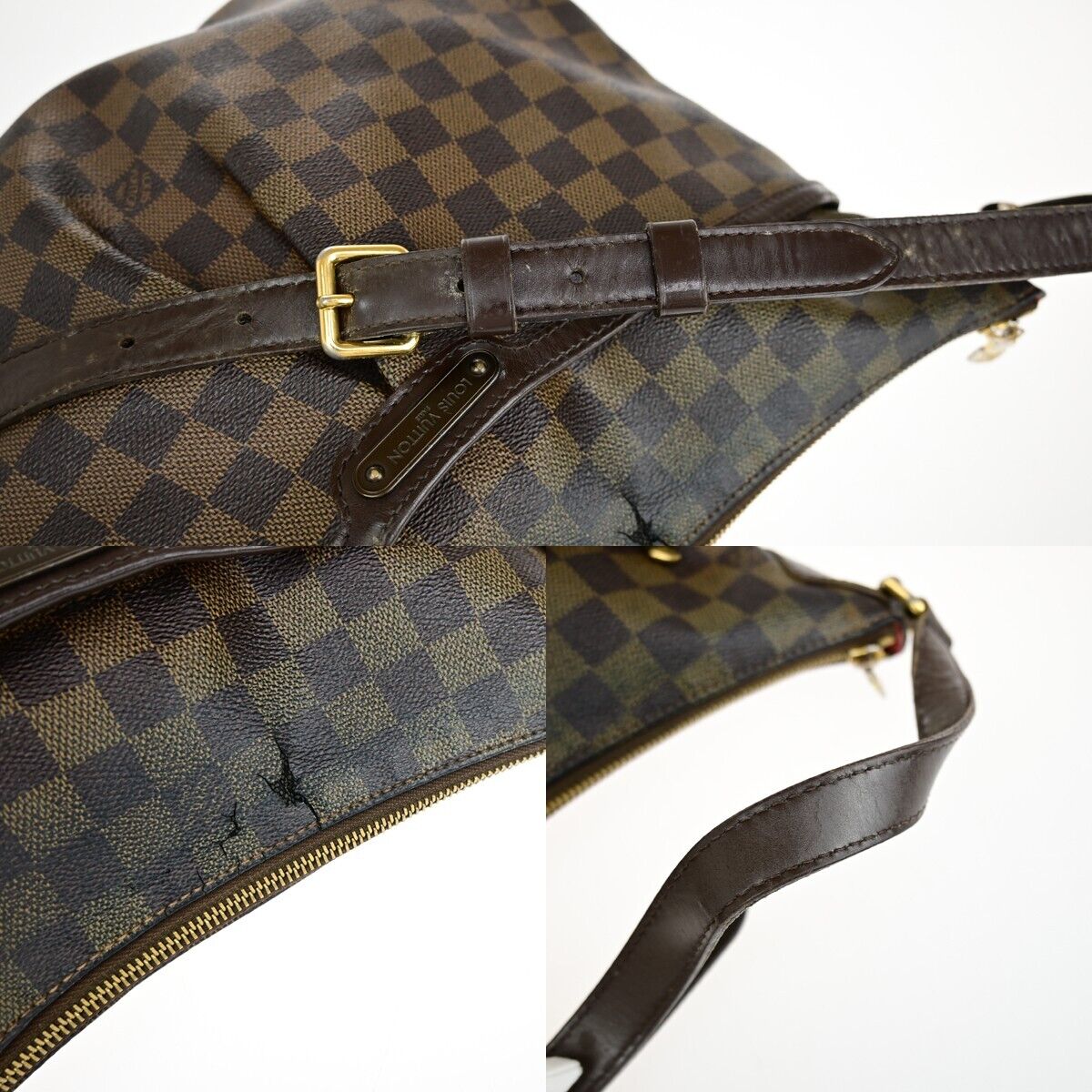 Louis Vuitton Bloomsbury Handbag Damier, BROWN, CANVAS, Shoulder bag