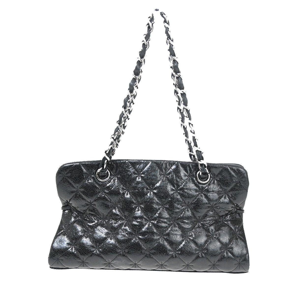 "Chanel 2,55", Black, Leather, shoulder