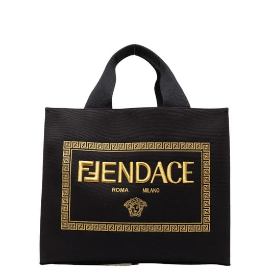 Fendi --, Black, Canvas, tote