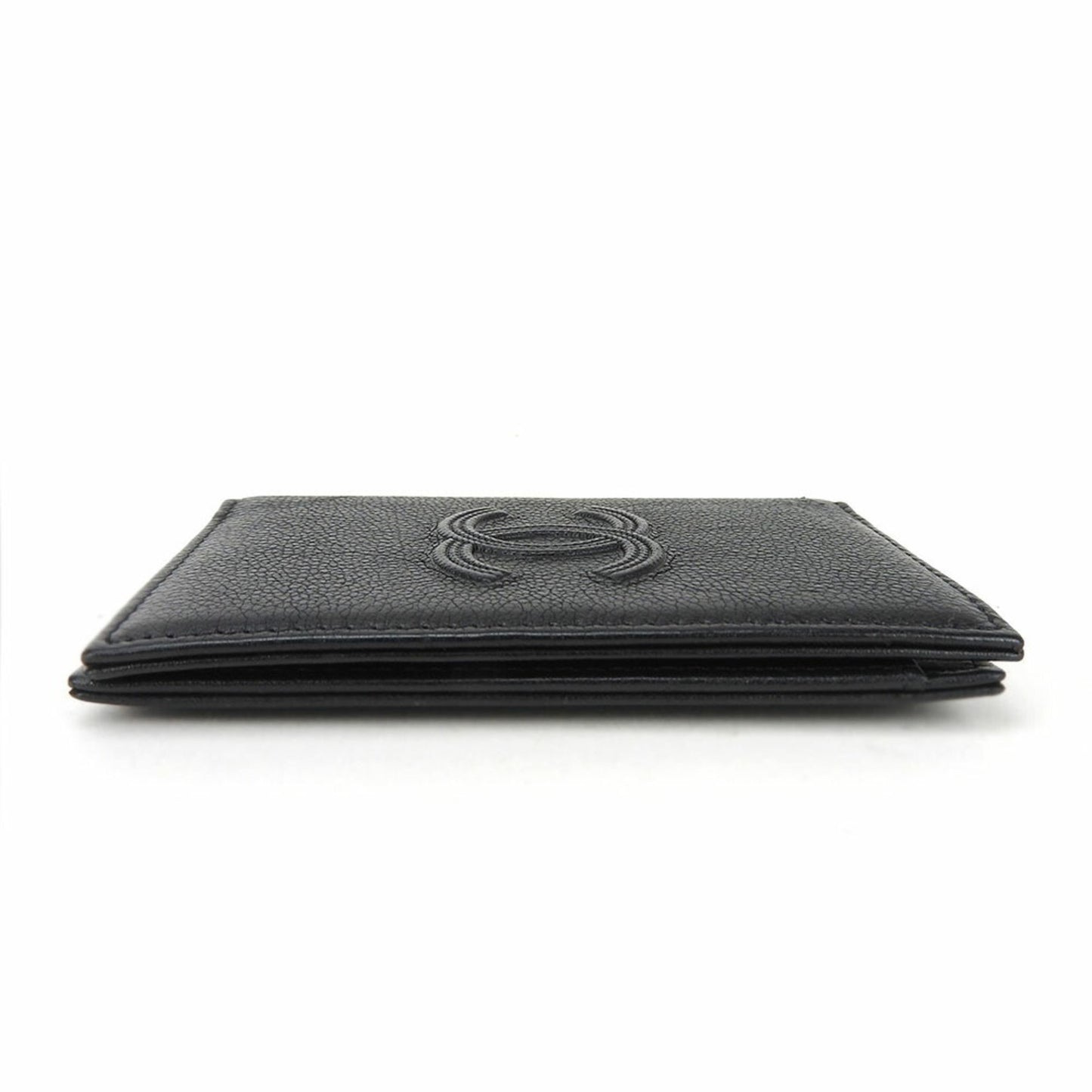 Chanel, Black, Calfskin, wallet