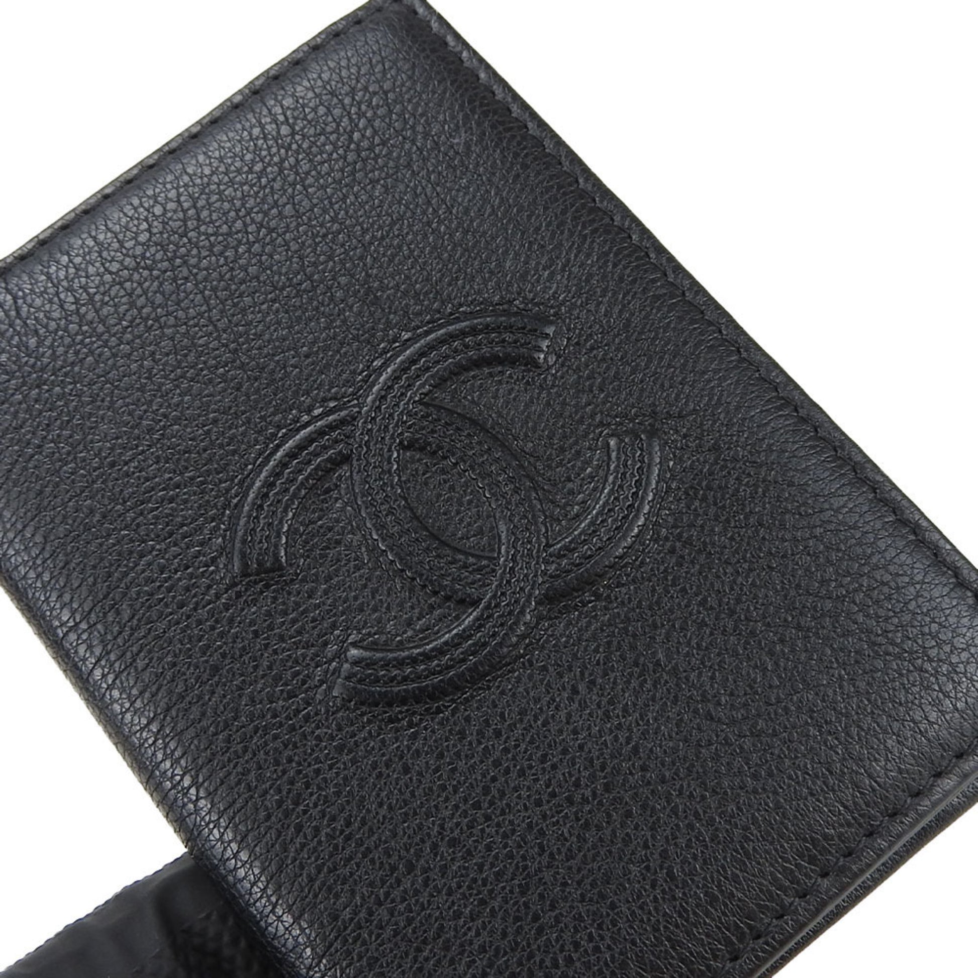 Chanel, Black, Calfskin, wallet