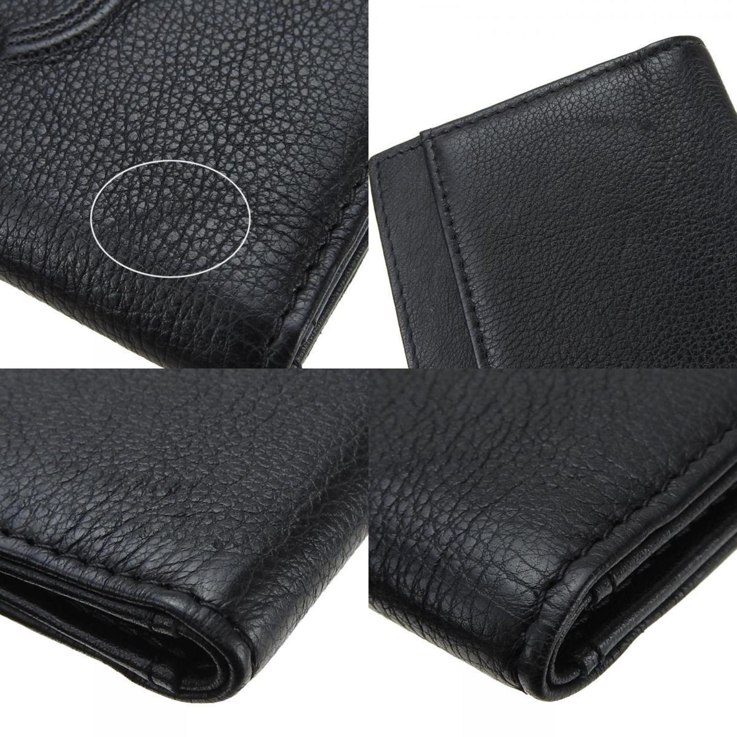 Chanel, Black, Calfskin, wallet