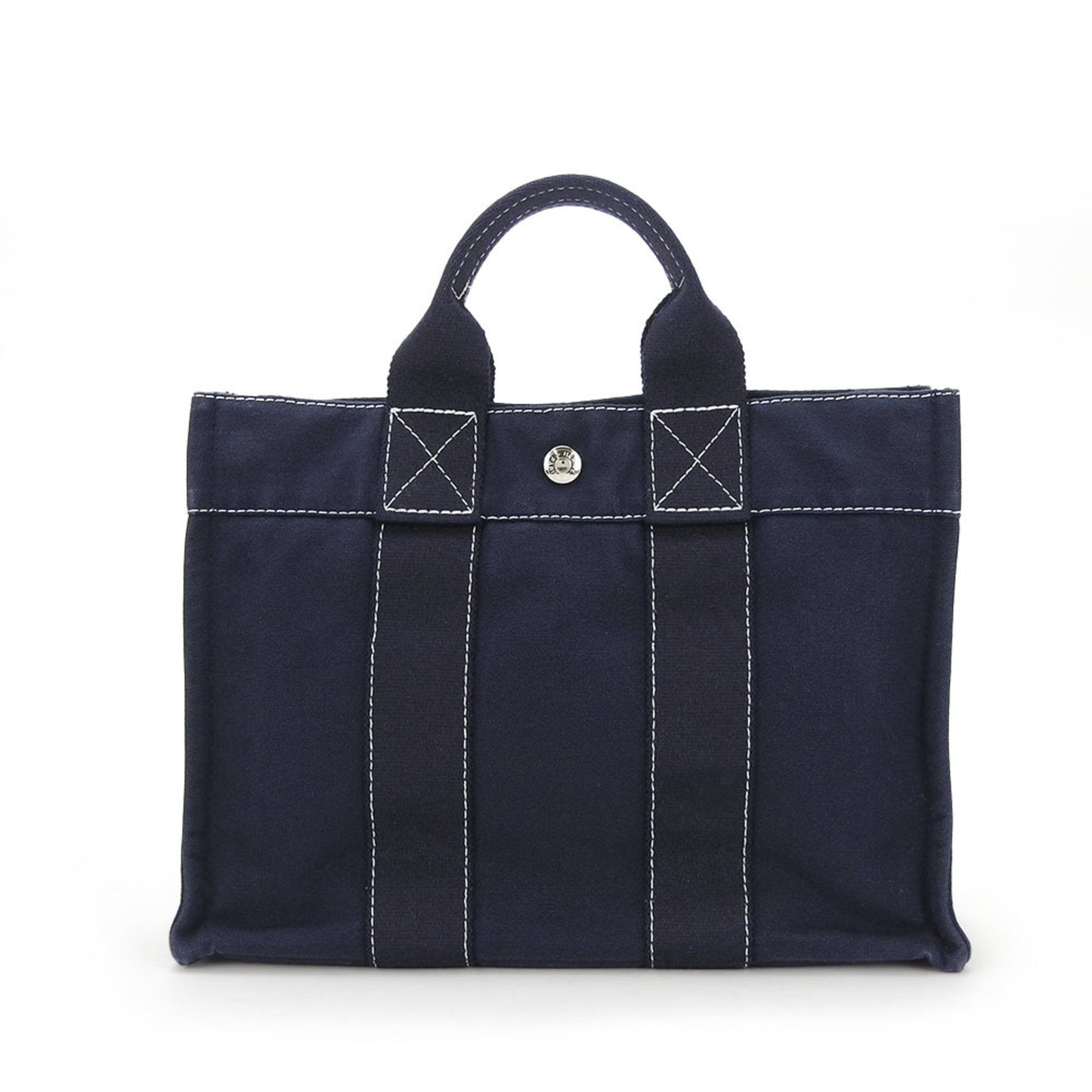 Hermès Fourre tout, Navy, Canvas, tote