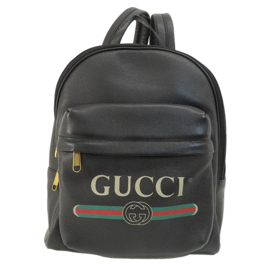 Gucci Ophidia, Black, Leather, backpack