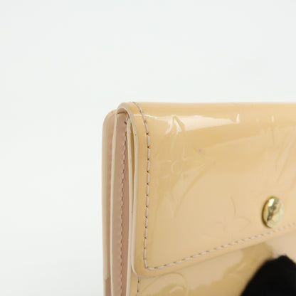 Louis Vuitton Ludlow Vernis, Beige, Patent Leather, Wallet