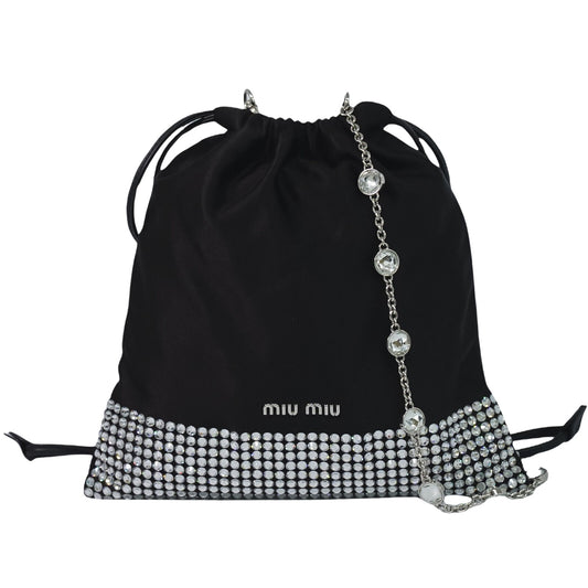 Miu Miu Starlight, Black, Silk, shoulder