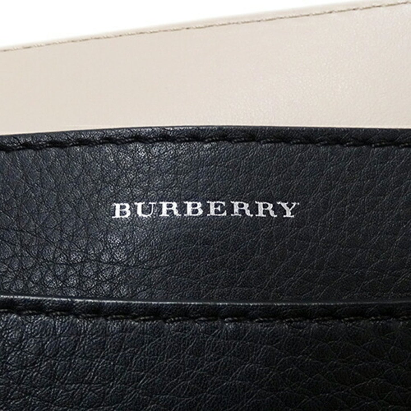 Burberry, Black, Leather, handbag