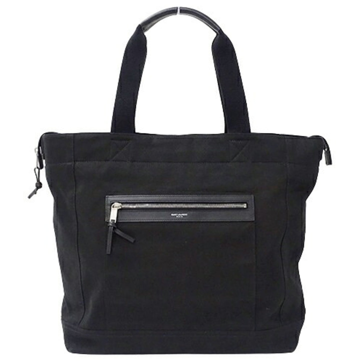 Saint Laurent, Black, Canvas, tote