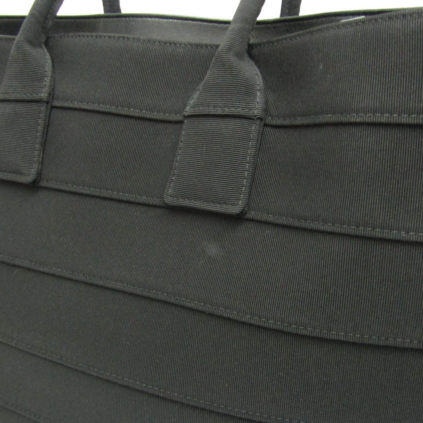 Salvatore Ferragamo, Black, Canvas, tote