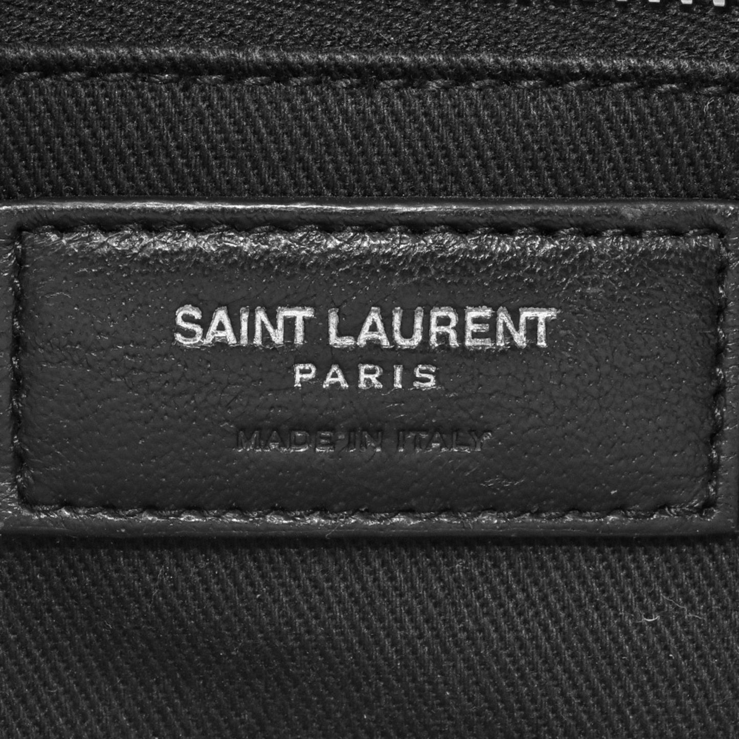 Saint Laurent Duffle, Black, Leather, travel