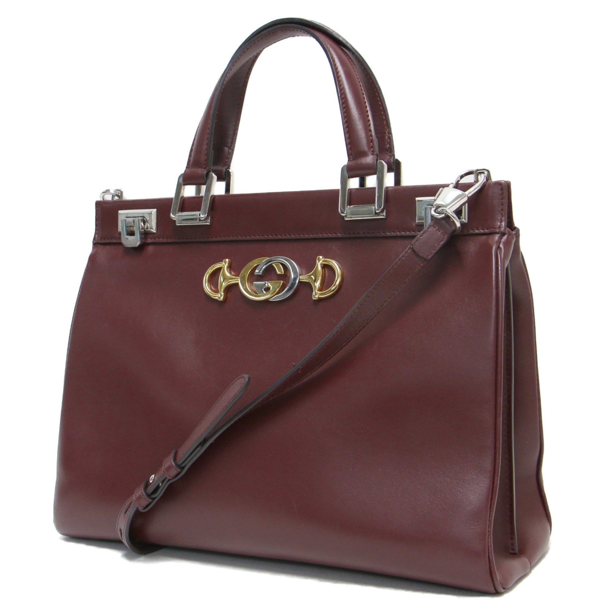 Gucci Zumi, Burgundy, Leather, shoulder