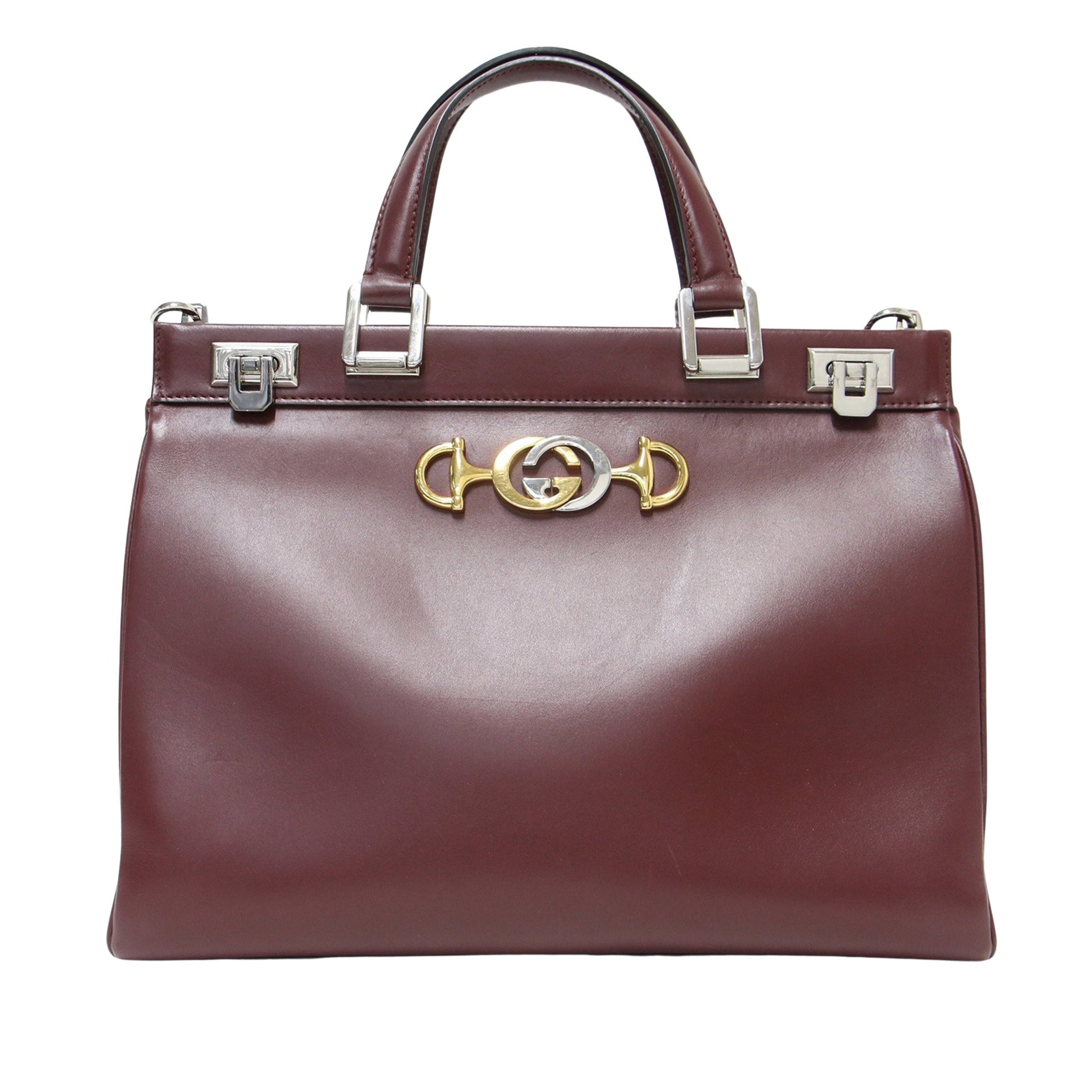Gucci Zumi, Burgundy, Leather, shoulder