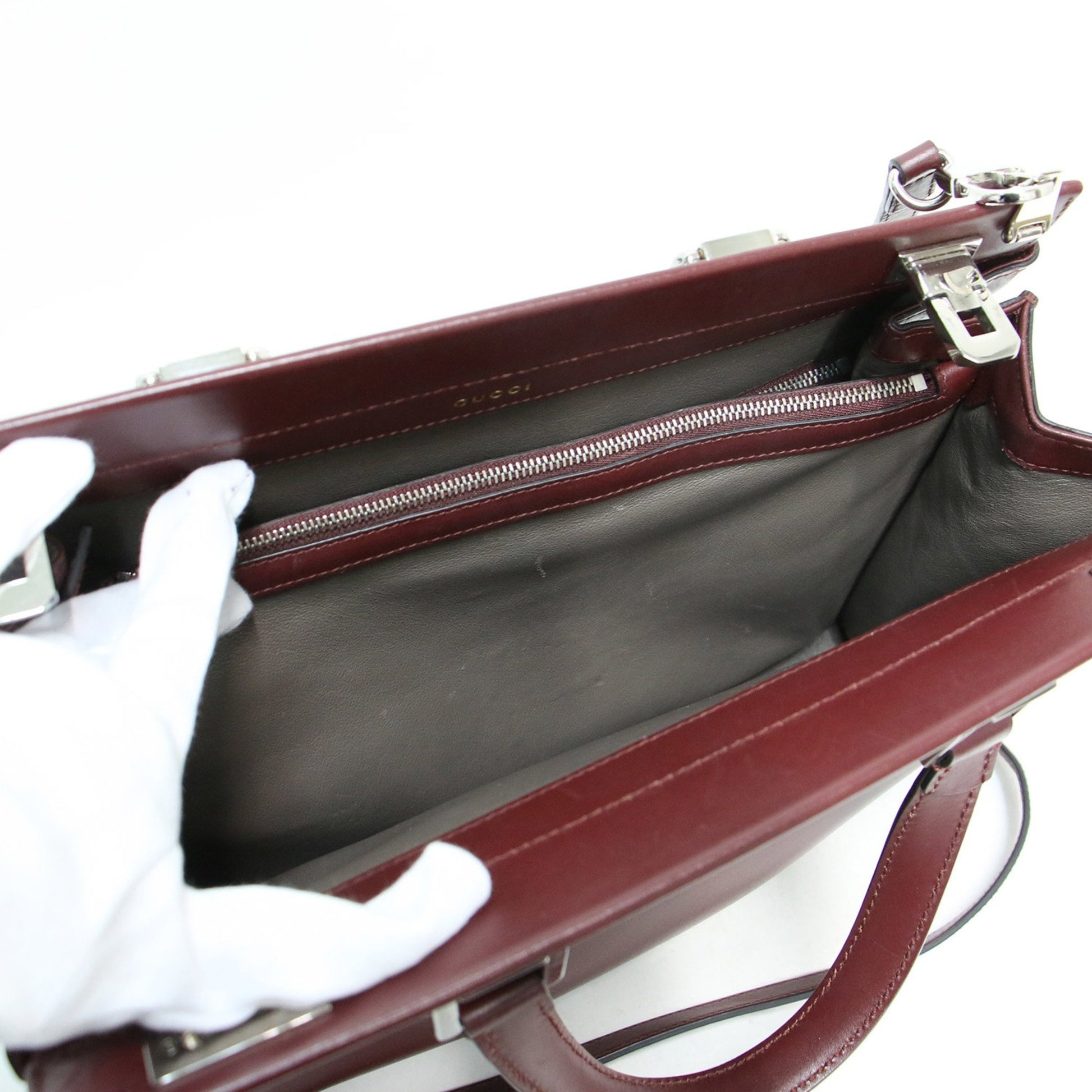 Gucci Zumi, Burgundy, Leather, shoulder