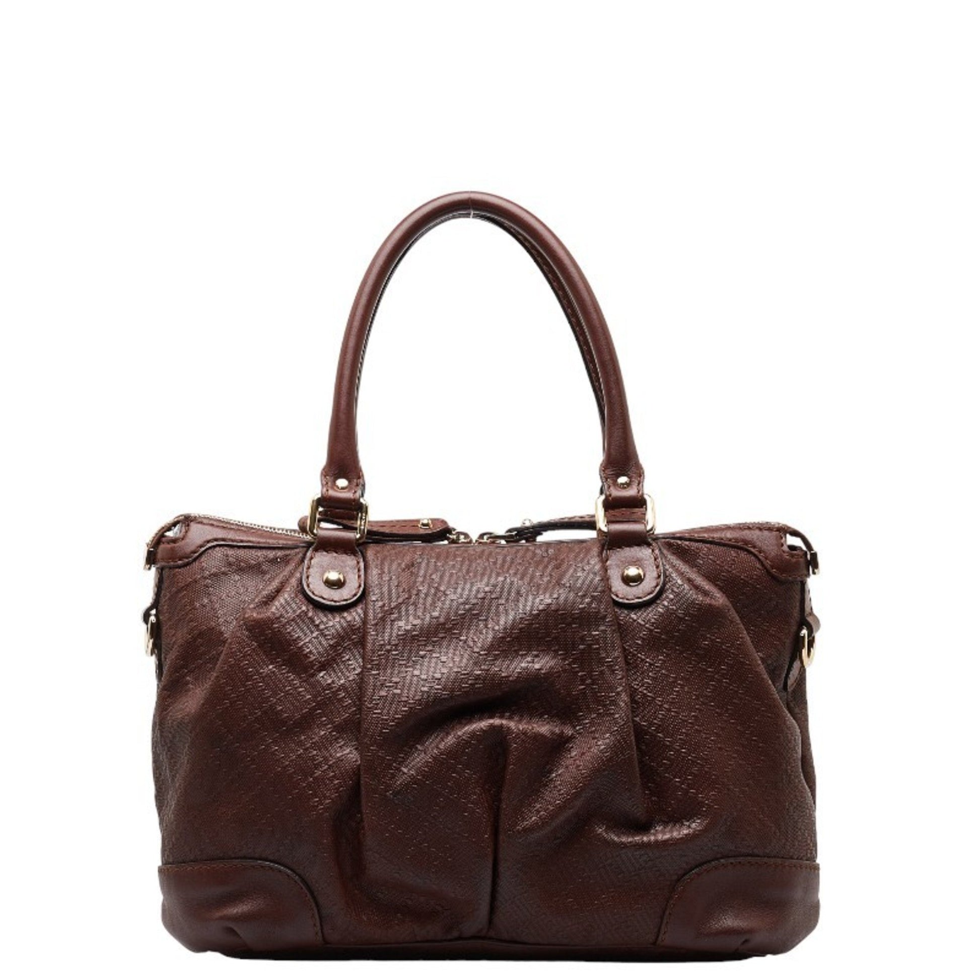 Gucci Sukey, Brown, Leather, handbag