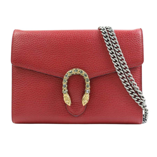 Gucci Dionysus, Red, Leather, wallet