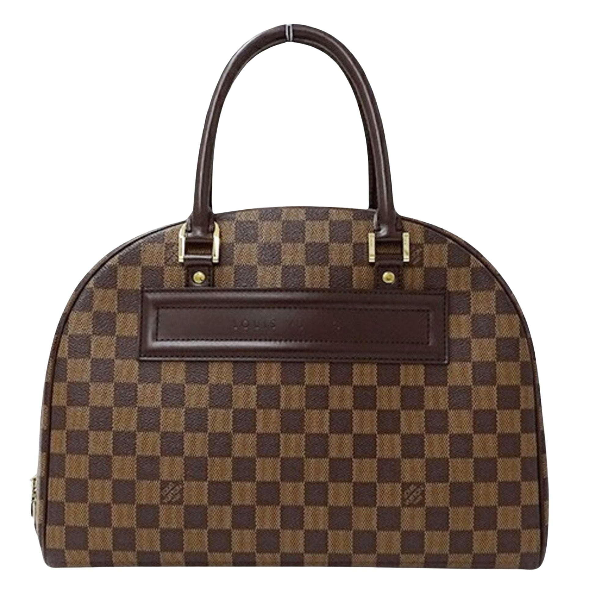 Louis Vuitton Nolita, Brown, Canvas, handbag