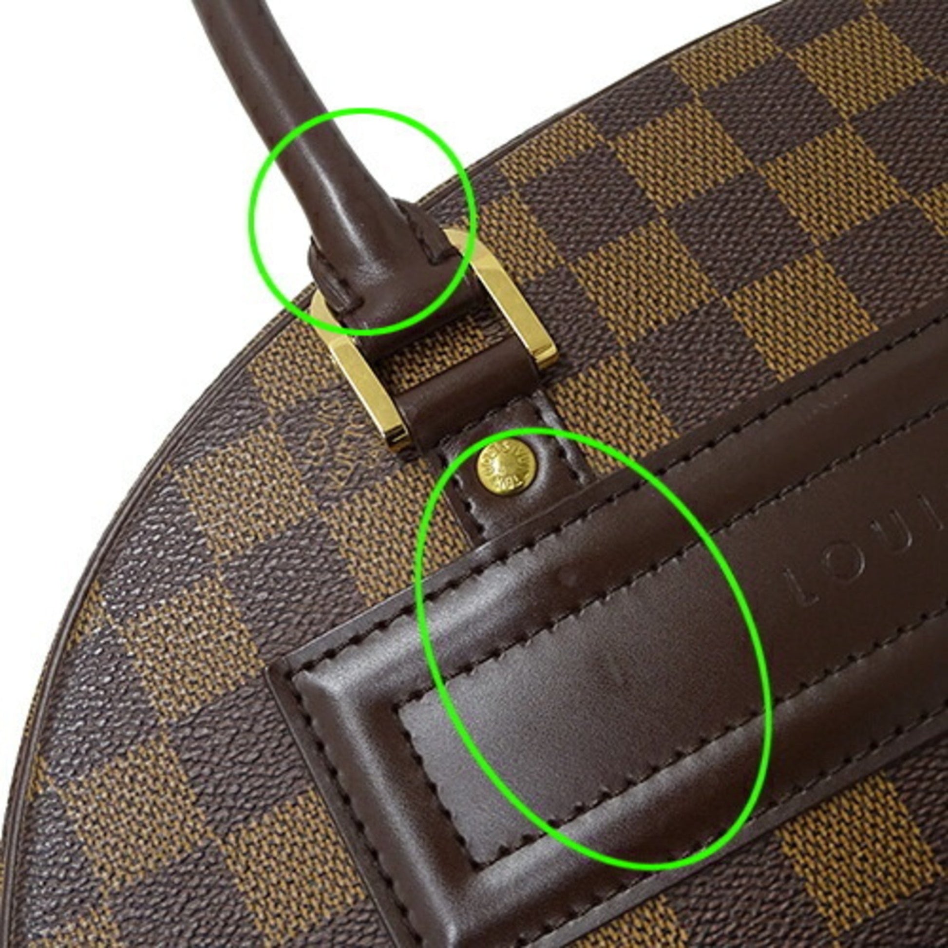 Louis Vuitton Nolita, Brown, Canvas, handbag