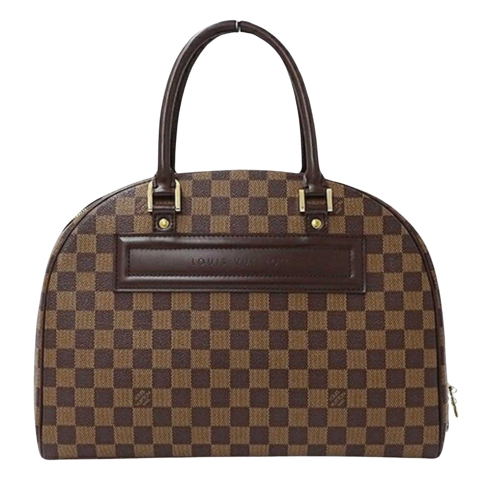 Louis Vuitton Nolita, Brown, Canvas, handbag