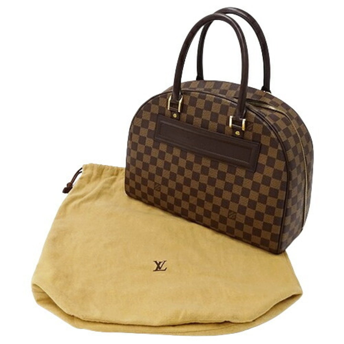 Louis Vuitton Nolita, Brown, Canvas, handbag