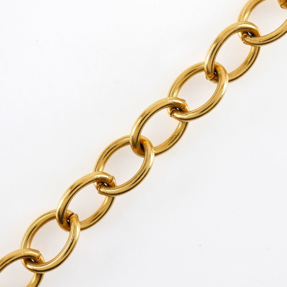 Chanel Coco Mark, Gold, Metal, necklace