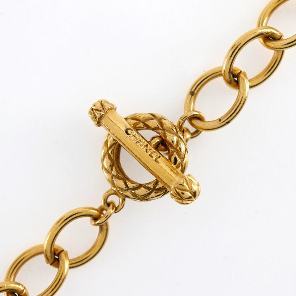 Chanel Coco Mark, Gold, Metal, necklace